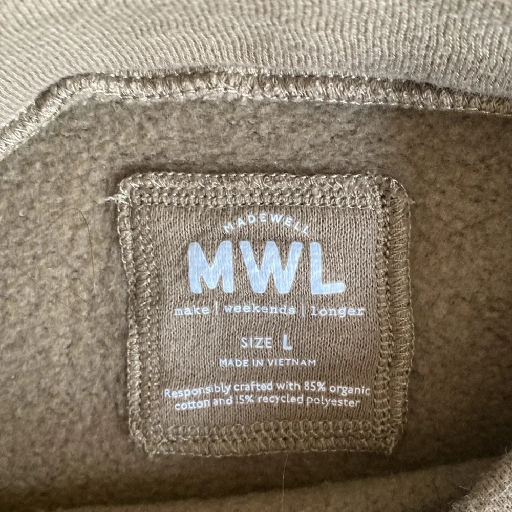 Madewell size L Olive sweatshirt - Picture 2 of 3